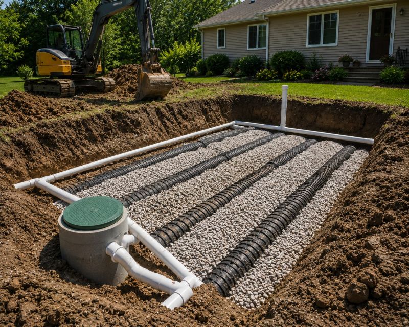 Drain Field Installation in Denver, CO